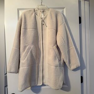 Lululemon Rare Collarless Textured Fleece Full Zip NWT Size 10